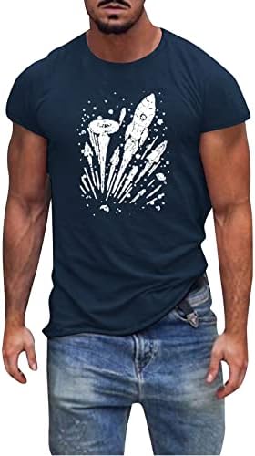 ZDDO Мъжки Солдатская тениска с къс ръкав, потници за мъже, тениски със забавни графичен принтом, Лятна Спортна тениска