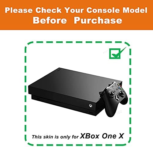 FOTTCZ Xbox One X Кожата на Цялото Тяло Vinyl Стикер, Стикер-Стикер за конзолата на Microsoft Xbox One X и контролери