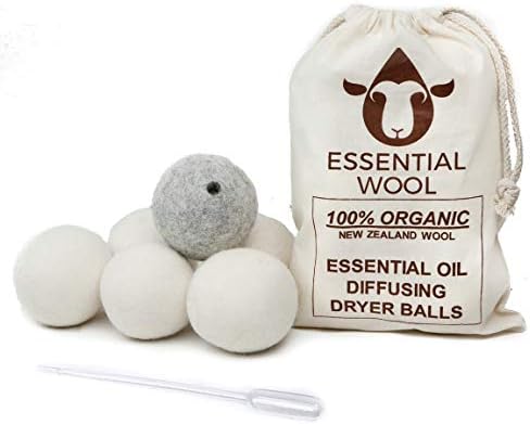 Топки за изсушаване на козината - За етерични масла, 6 опаковки, Органични многократна употреба Натурален Дифузор