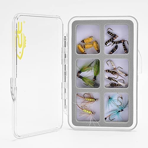 SF Slim Floatable Fly Box за Улов на риболов, летят Супертонкие Риболовни Кутии Прозрачни Мультимагнитные 6 Отделения на Кутия за Принадлежности Малка за Нахлыстовых Куки Мън