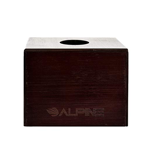 Alpine Industries Дървена Бамбук Правоъгълен Капак кутии за Салфетки - Екологично Чист, Прибиращи Притежателя /Опаковка - Декоративен Органайзер за Баня, Офис масата на пре