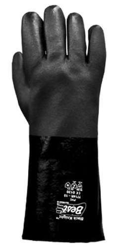 Ръкавица-рукавица SHOWA 7714R-10 с дезинфицированным PVC покритие, Грубо хващане, Подплата от futon Джърси, Химически устойчиви,