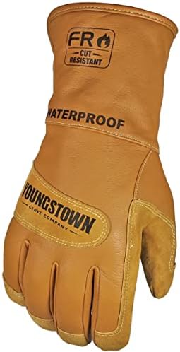 Ръкавици Youngstown 11-3285-60-XXL от Пожароустойчиви водоустойчива кожа с подплата от кевлар, 2X-Големи