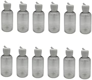 Natural Farms 2 унции Прозрачни бутилки Boston, които НЕ съдържат BPA - 12 Опаковки на Празни контейнери за Многократно използване