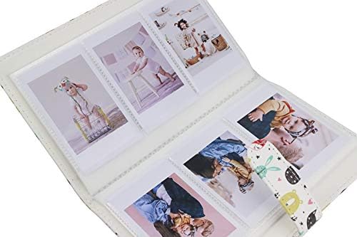 Fancyme 96 Джобове Мини-Филм Фото албум-Книга за Fujifilm Instax Mini LiPlay 9 8 7 секунди 70 90 Линк Помещение Миг печат 3-Инчов Държач за карти с изображение на Polaroid (Любимец Бяло)