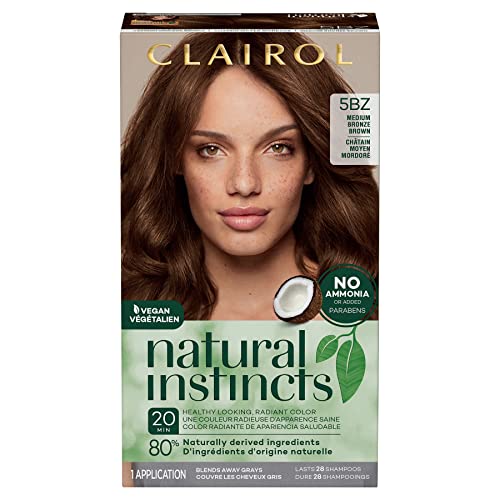 Полупостоянная боя за коса Clairol Natural Instincts, 5BZ Среден Бронзово-кестен цвят на косата, Опаковка по 1