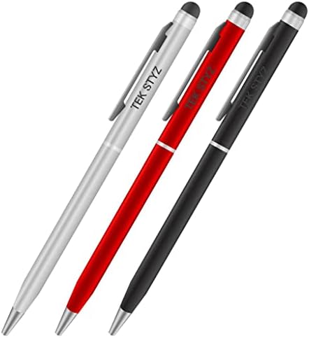 Професионален стилус за Acer Iconia Tab A700 с мастило, висока точност, повишена чувствителност, една компактна форма за сензорни екрани [3 опаковки-черен, червен, сребрист]