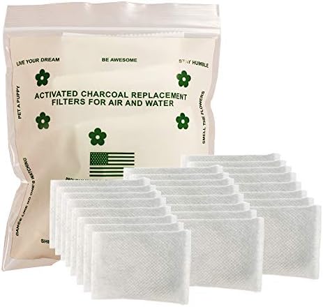 Зелена нещо - Опаковане Напълно естествен Дезодорант за детски Пелени, Пречистване на въздуха с активен въглен (15 опаковки, Карбонови филтри)