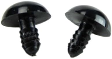 100 Броя с 6 мм-16 мм Черен Пластмасов Защитен очите с Шайби за Плетене на една Кука Амигуруми Меки Играчки Занаят