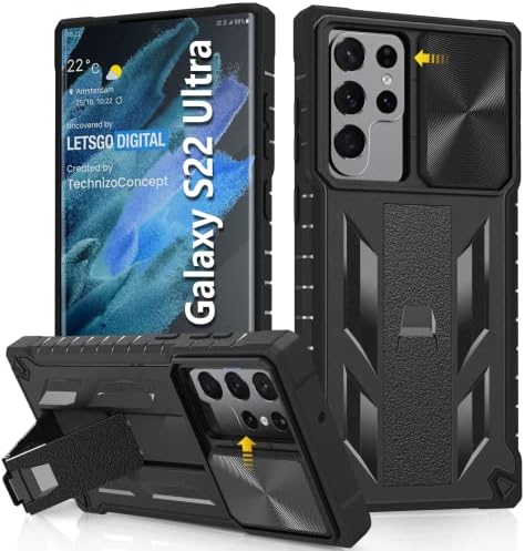 Калъф за Samsung Galaxy S22 Ultra: Защита от падане на военен клас, Траен Защитен калъф за вашия телефон S22Ultra