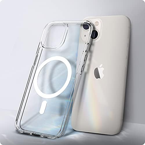 Калъф Spigen Ultra Hybrid Mag (MagFit), съвместим с MagSafe, предназначен за iPhone 13 Mini Case (2020 Г.) - Бяла