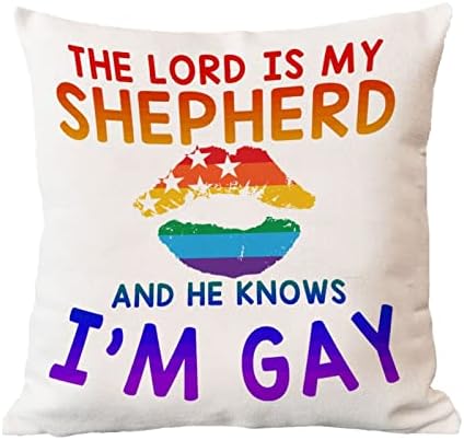 Господ е Моят Пастир, Калъфка за възглавница, Калъфка за възглавница, Розова Гордост, Гей, Лесбийка, един и същи пол ЛГБТК,