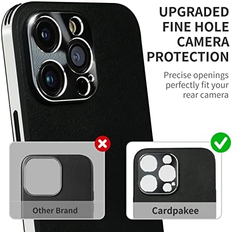 Кожен калъф Surberang за iPhone 14 Pro Max, Вегетариански Кожен Калъф, Калъф за телефон за мъже и жени, Защита камера с малки дупки, Защита от пръстови отпечатъци, Защита от пада?