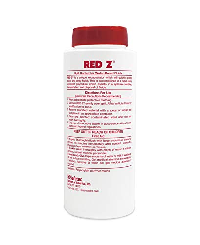 Втвърдител, но също Safetec Red Z за контрол на разливи - 15 грама. Бутилка (Опаковка от 2 бутилки)