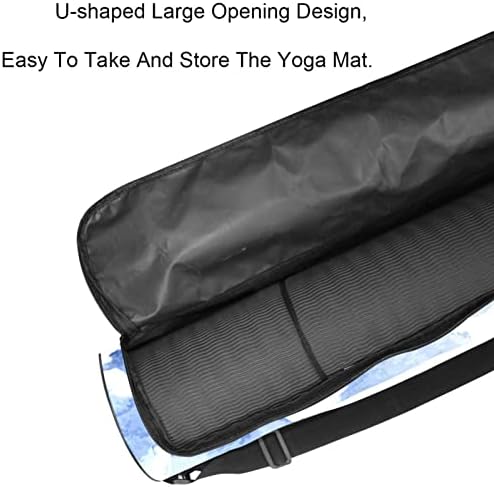 Чанта за постелки за йога LAIYUHUA, спортна чанта за йога с двойни ципове за жени и мъже - Гладка ципа, U-образна голяма дупка