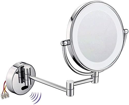 LARRO Монтиране на стена Тоалетка Огледала За Грим Въвеждане на Човешкото Тяло Хотелската Баня За Бръснене Увеличителни Козметични Стенни Огледала (Размер: 3X)