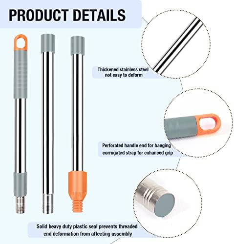 Замяна дръжка за въртящи въже от неръждаема стомана, Антидеформационная дизайн, въртяща се дръжка за парцал, съвместима