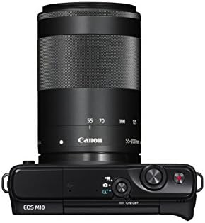 Комплект беззеркальных обективи Canon EOS M10 EF-M 15-45 мм f/3,5-6,3 и EF-M 55-200 mm f / 4,5-6,3 стабилизация на изображението