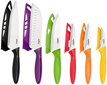 Комплект Ножове за почистване на зеленчуци ZYLISS от 3 теми, Син /Зелен / Червен