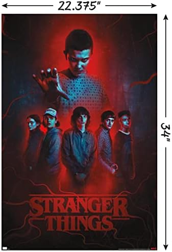 Международни тенденции Netflix Странни неща: сезон 4, - Група Плакат на стената, 22,375 x 34, версия без рамка