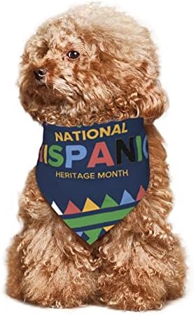 Кърпа за домашни любимци Месец на Националния Испанското наследство Регулируеми Кърпи за Кучета Мек Моющийся Триъгълни