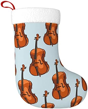 Waymay Коледни Чорапи с Шарките на Чело, 18 Инча, Коледен Окачен Чорап, Класически Празнични Украси, Чорапи