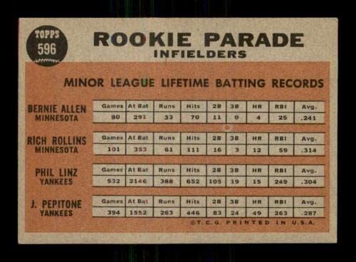 596 Парад начинаещи Пепитона / Линц / Алън /Роллинса - Бейзболни картички Topps 1962 г. (Междузвездни войни)