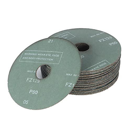 Kimllier 25шт Шлифовъчни дискове 4-1/2 x 7/8 Инча От Циркониевой смола Шлифовъчни дискове от влакна 60 гр