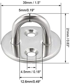 Обзавеждане за закрепване на лампи на тавана Куки от Неръждаема Стомана 34 mm x 21 mm 4 бр. |Куки |