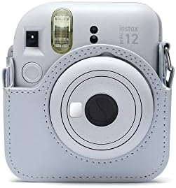 Фотоапарат непосредствена печат Fujifilm Instax Mini 12 + калъф за фотоапарат - пастельно-син