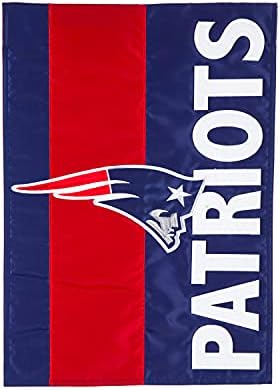 Отборните Спортове Америка NFL Нова Англия Патриоти Бродирана Апликация с Логото на Градински Флаг, 12,5x18 инча Закрит