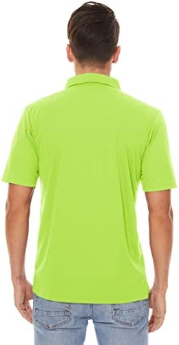 Мъжки ризи Поло MAGCOMSEN, Ежедневни Работни Тениски с 3 Копчета, Бързосъхнеща Риза за Голф с Къс Ръкав, От Трико, Улично