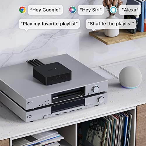 Приемник WiiM Pro AirPlay 2, аудио система Chromecast, многоканален знаменца WiFi, съвместим с Алекса, Siri и Google