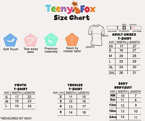 Тениски за баща и Дъщеря Teeny Fox татко на Момиче, Мини-Тениска за татко, Комплект Боди за семейството, Подходящо Облекло