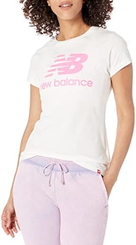 Дамски дрехи New Balance Nb Essentials с логото на Stacked с Къс ръкав 19