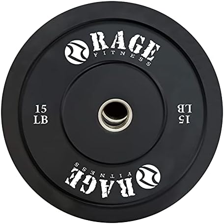 Олимпийски броня RAGE Fitness (10 кг, 15 кг, 25 £ £ 35, 45 кг - ПРОДАВА се ОТДЕЛНО), Гумена смес със стоманена вложка,
