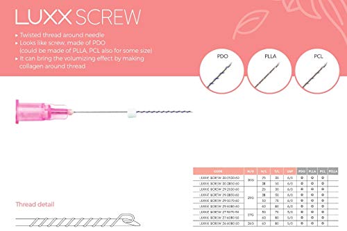 Дърворезба Luxx KOREA PCL / За лифтинг на лицето /Тялото / Без шипове/Моно Супервинтового тип/200 бр./ Произведено