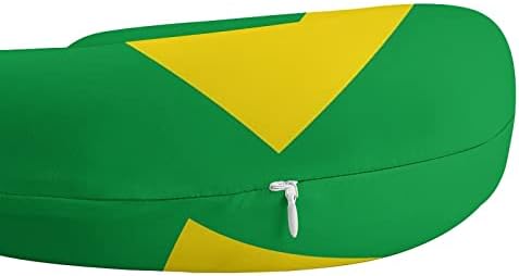 Възглавница за Пътуване с Бразилски Флаг, Възглавница За Подкрепа на Главата и врата, U-Образна форма на облегалката за глава