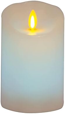 Комплект Luminara от 2-те които променят Цвета на Led Свещи с Беспламенным Стълб и Подвижни Пламъци с височина 4,5 и