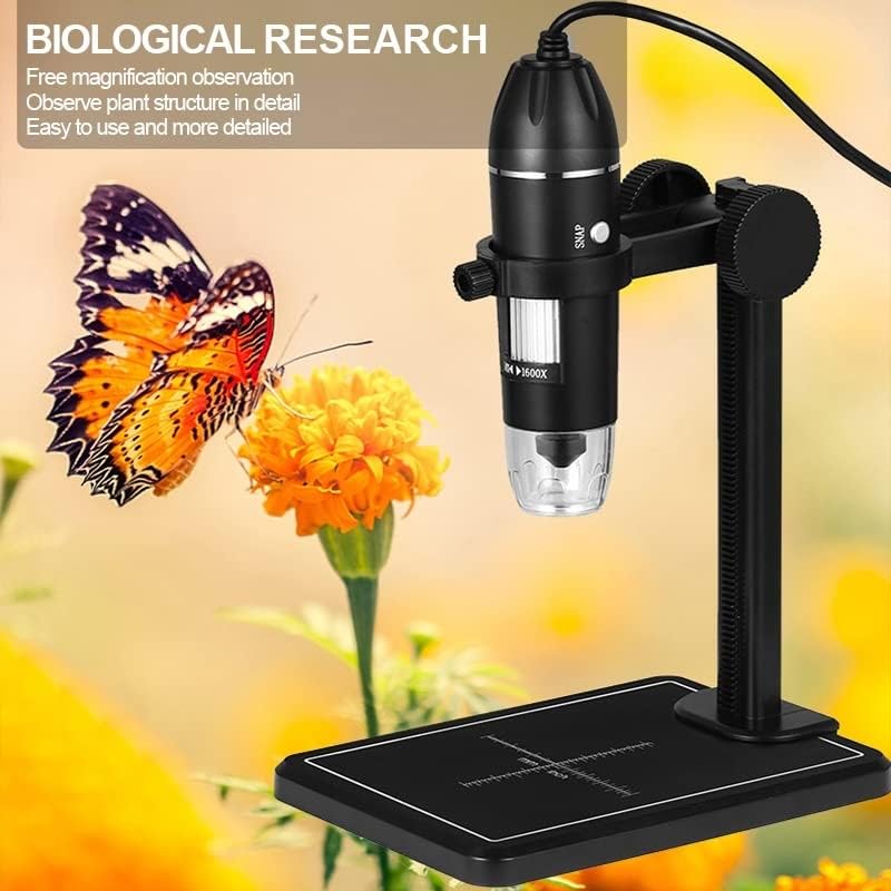 Аксесоари за микроскоп USB Цифров Микроскоп с Ръчно Преносимо Увеличаване на 8 Led Мини Камера Лабораторни Консумативи (Цвят: B, Увеличение: 1000X)