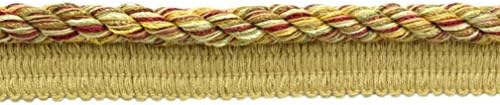 Отрежете кабела от усукани въжета 3/8 инча (1 см) от колекцията на Херцога с выступом (стил 0038DKL), Бежов многоцветен