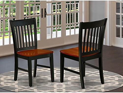 Столове за трапезария East West Furniture NFC-BCH-W, комплект от 2
