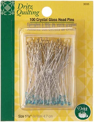Болтове с глава от кристално стъкло Dritz 3035, 1-7/8 инча (100 точки)