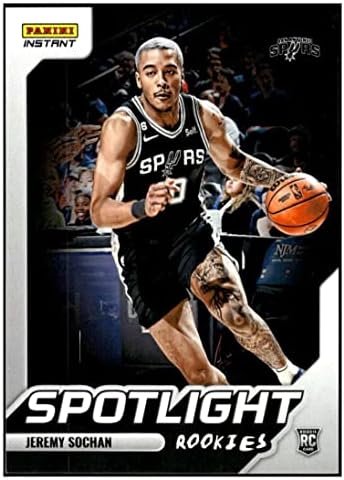 ДЖЕРЪМИ СОЧАН RC 2022-23 Начинаещи Панини Instant Spotlight /965#9 Spurs NM +-MT+ Баскетбол НБА