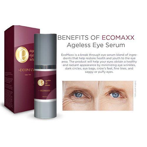 Ecomaxx вечно млад серум за очи-серум против Стареене - Естествен начин възстановява област под очите -Намалява фините линии и бръчки -Бори се с признаците на стареене