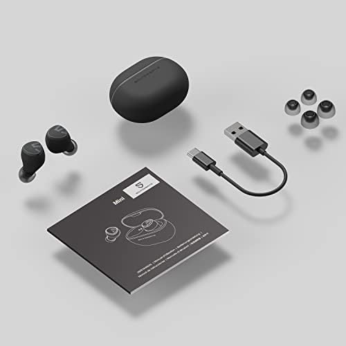 SoundPEATS Мини Безжични слушалки Bluetooth 5.2 ушите стерео слушалки с речевым AI Шумопотискане за разговори, сензорно управление, Общо 20 часа, Режим на Twin / Mono