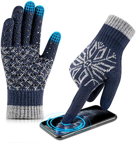 Зимни Ръкавици със сензорен екран, ръкавици за шофиране и джогинг HETH с плъзгане гума
