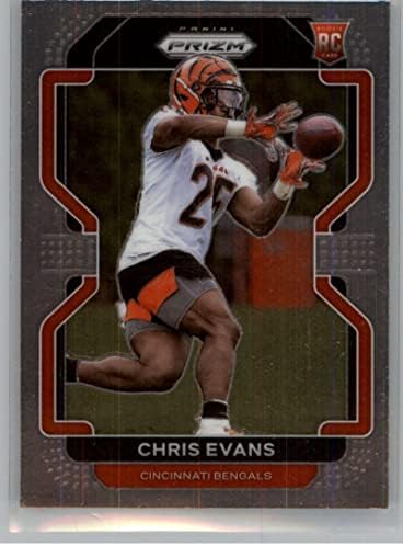 2021 Панини Prizm 424 Търговска картичка начинаещ NFL Крис Еванс в Синсинати Bengals по футбол