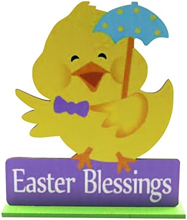 XIOS Подарък за Великден на Великден Пиле Украса от Дървен Заек Домашен Цветен Орнамент Празничен Тенис на Украшение