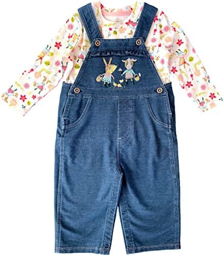 Комплект блузи и панталони на John Deere за новородени момичета John Deer